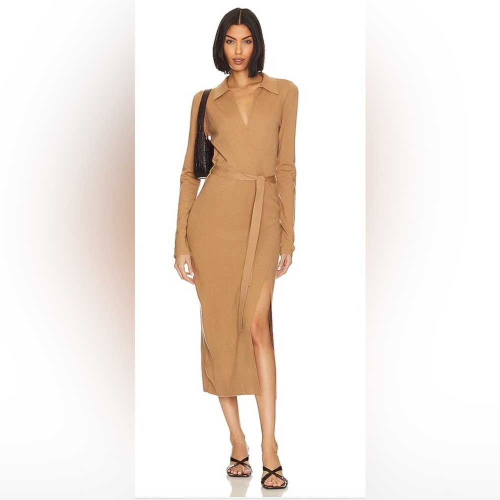 NWT Size M - PAIGE Carmen Sweater Dress (Deep Camel)